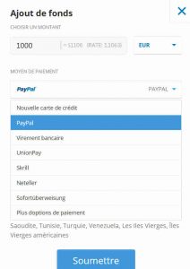 Ajout de fonds sur etoro