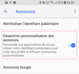 Comment retirer la pub sur Android ?